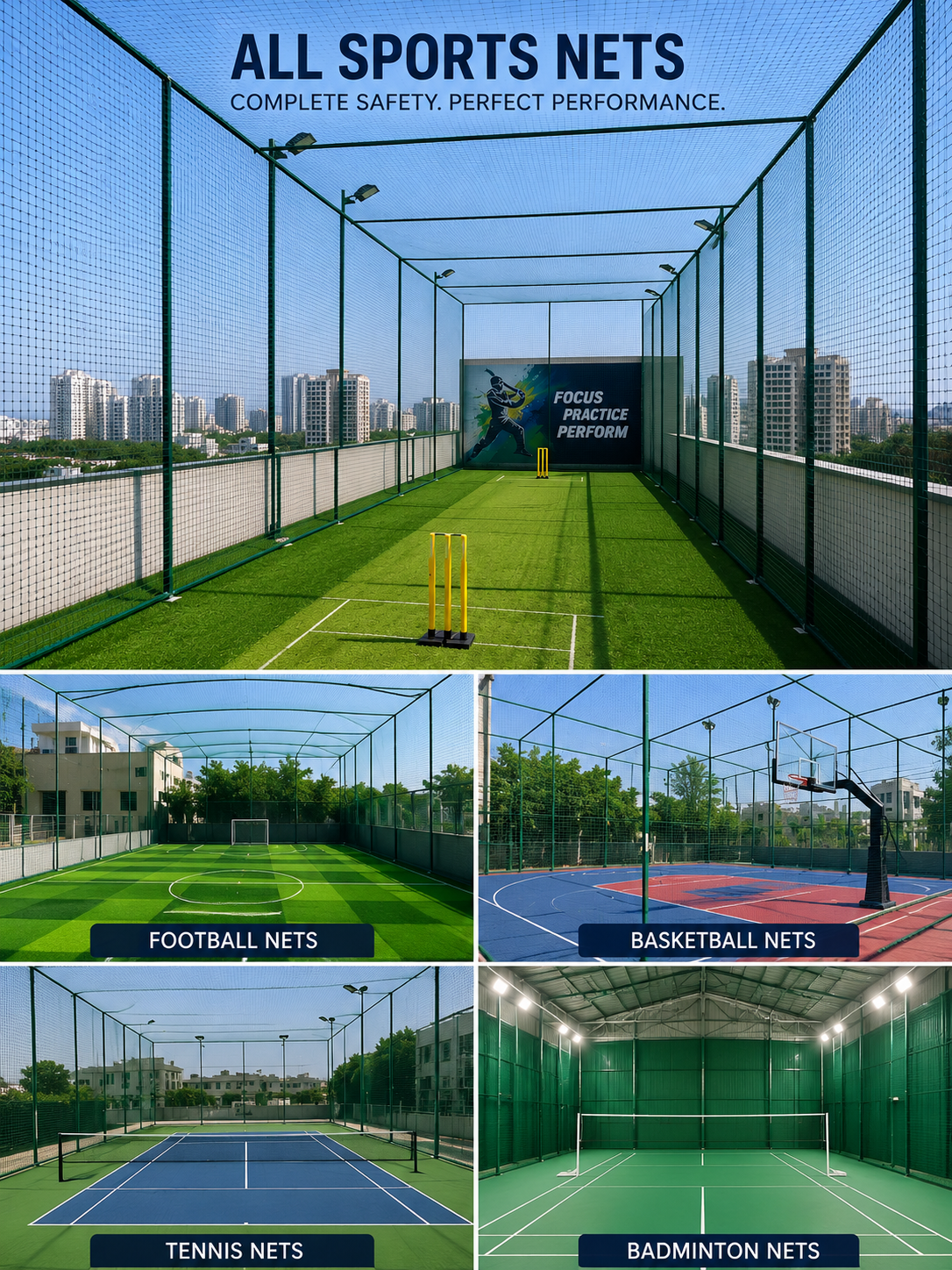 All Types of Sports Nets